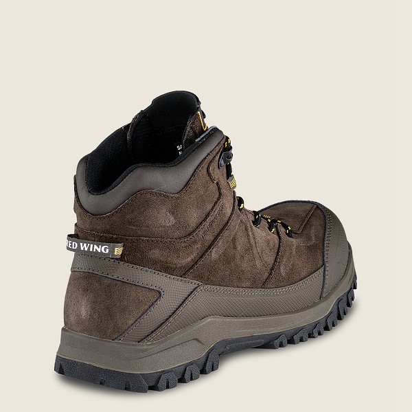 Red Wing Hiking Bot Erkek - Trbo - 5-Inch Waterproof Safety Toe - Koyu Kahverengi - 83ZLIKTJS